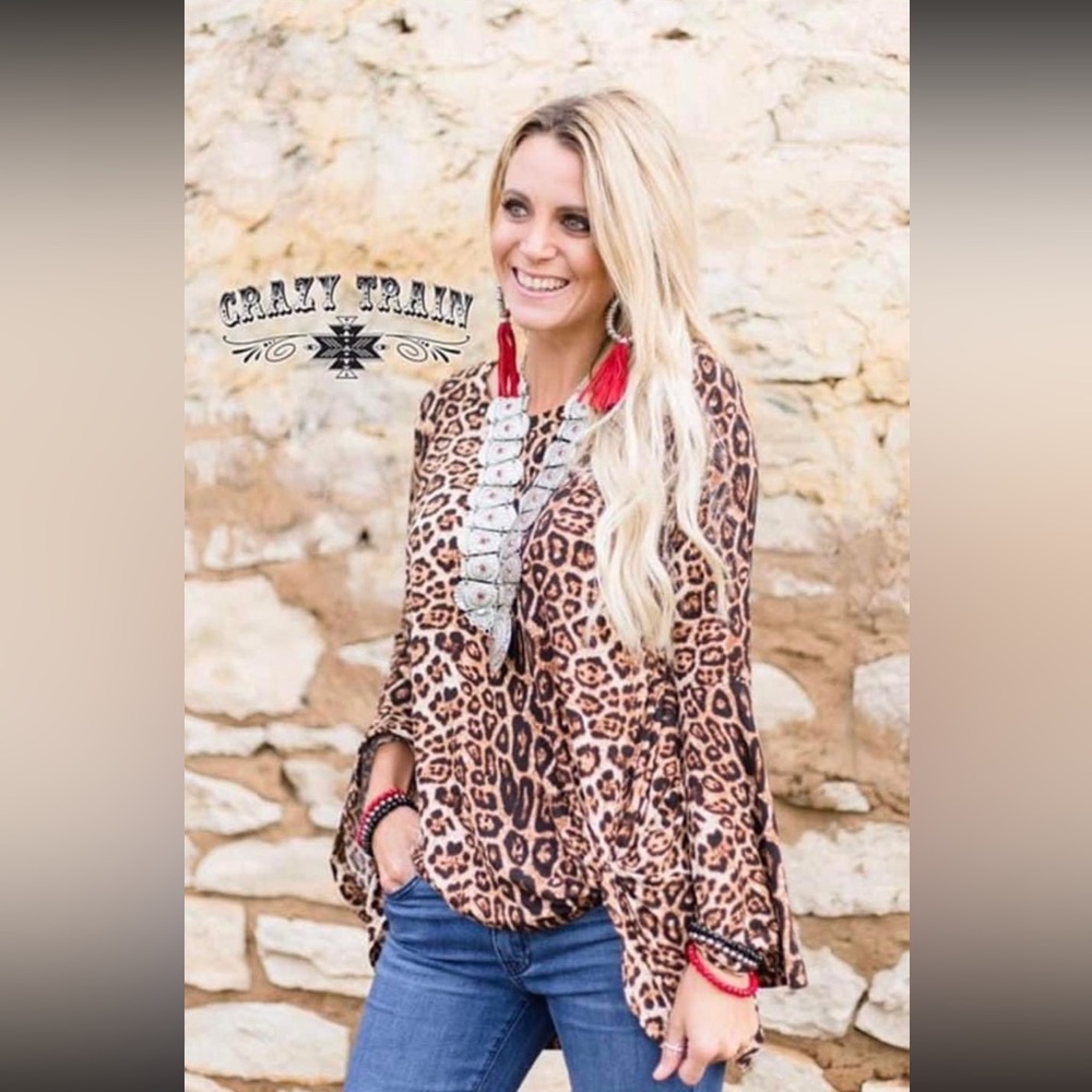 Crazy train leopard top
